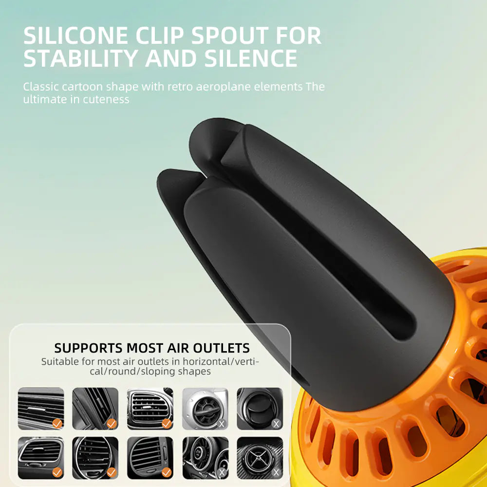 Pilot Car Air Freshener with Rotating Propeller