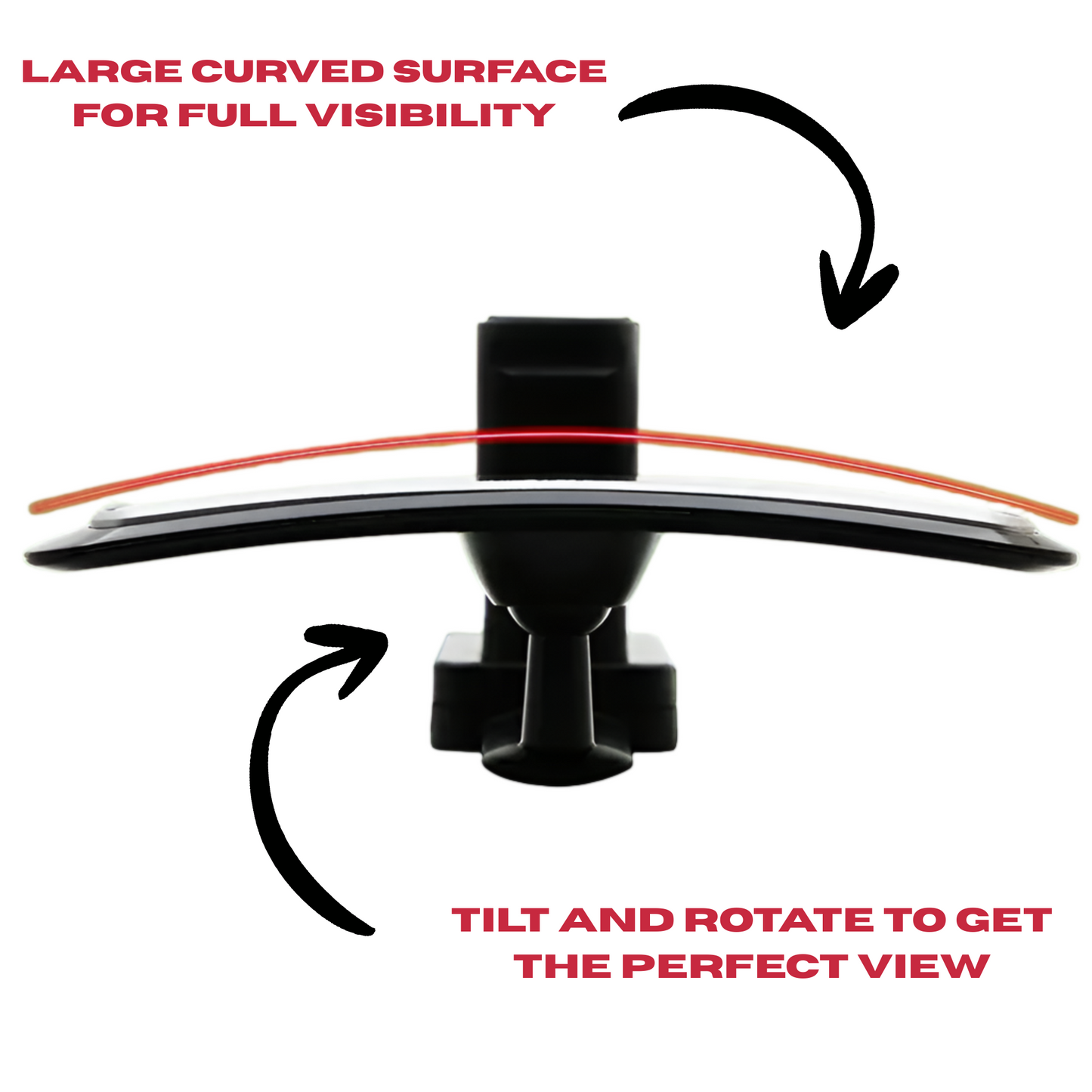 Panoramic Safety Mirror for Parents, Rideshare & Everyday Drivers