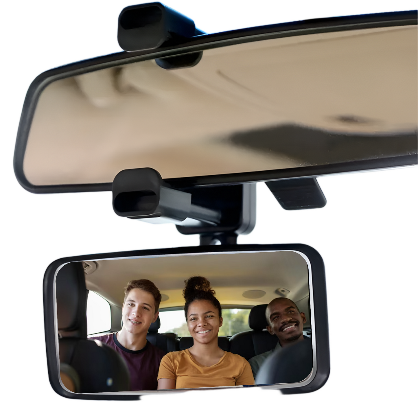 Panoramic Safety Mirror for Parents, Rideshare & Everyday Drivers