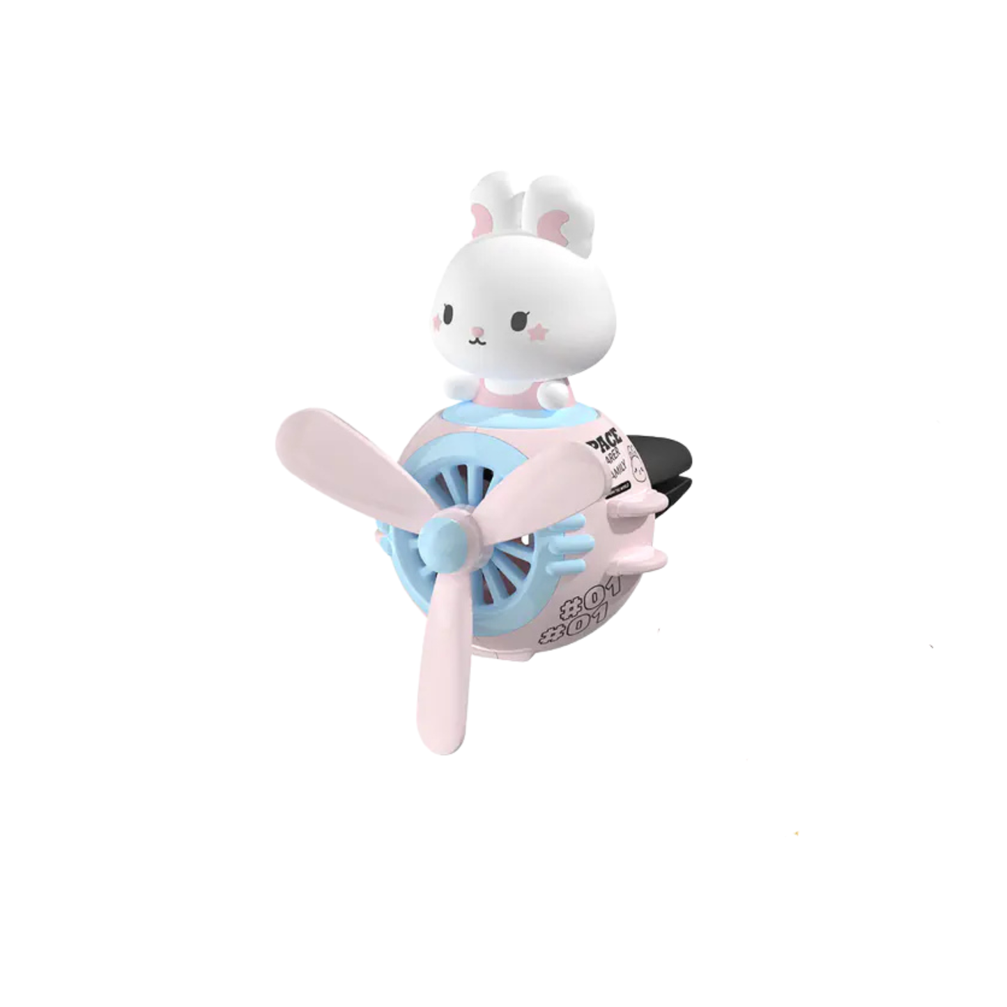 Pilot Car Air Freshener with Rotating Propeller