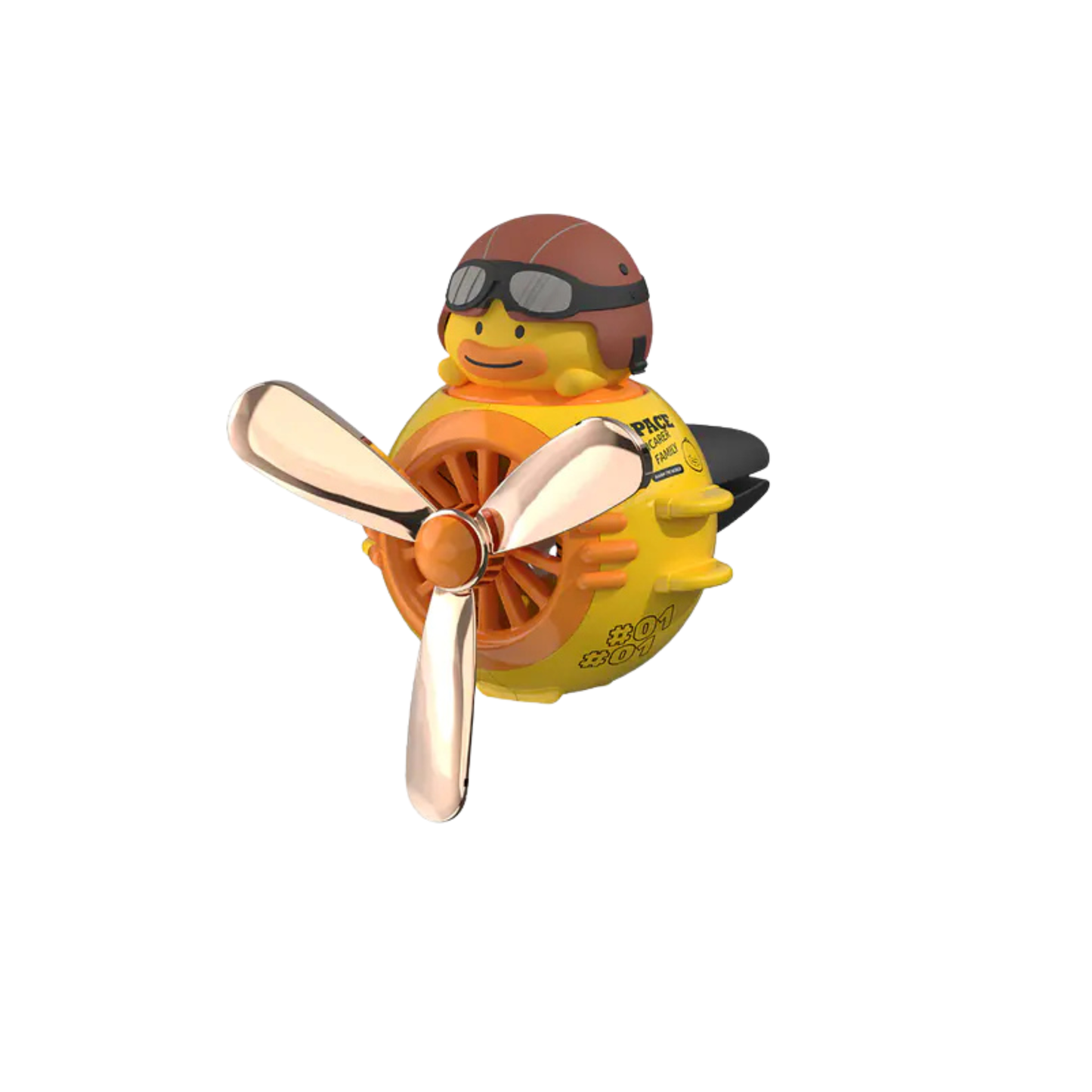 Pilot Car Air Freshener with Rotating Propeller