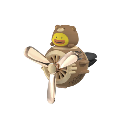 Pilot Car Air Freshener with Rotating Propeller
