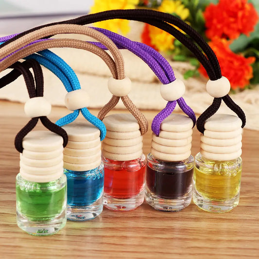Luxury Hanging Car Air Freshener – Natural Essential Oil Diffuser